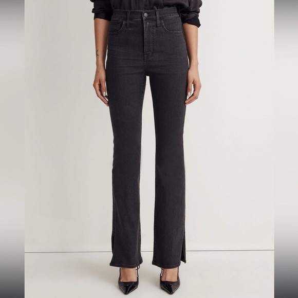 Madewell Denim - MADEWELL Roadtripper Skinny Flare Black Jeans